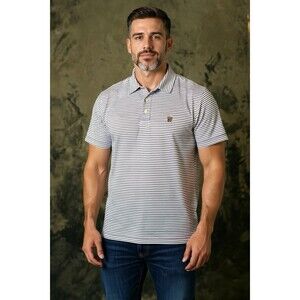 RLX Ralph Lauren Milwaukee Country Club Polo - Men’s Large - Navy Stripe EUC